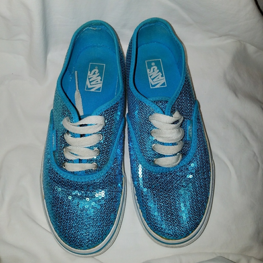 Vans Girls Sequined Sneakers Size 3.5💎💎